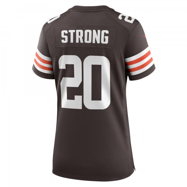 Women's Cleveland Browns Pierre Strong Jr. Nike  Brown Team Game Jersey