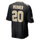 Men's New Orleans Saints Pete Werner Nike Black Game Jersey