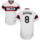 Chicago White sox #8 Bo Jackson White Flexbase Collection Alternate Home Stitched MLB Jersey