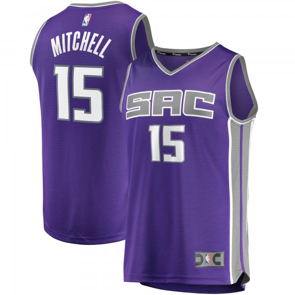 Youth Sacramento Kings Davion Mitchell Fanatics Purple Fast Break Replica Jersey - Icon Edition