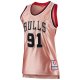 Women's Chicago Bulls Dennis Rodman Mitchell & Ness Pink 75th Anniversary Rose Gold 1997 Swingman Jersey