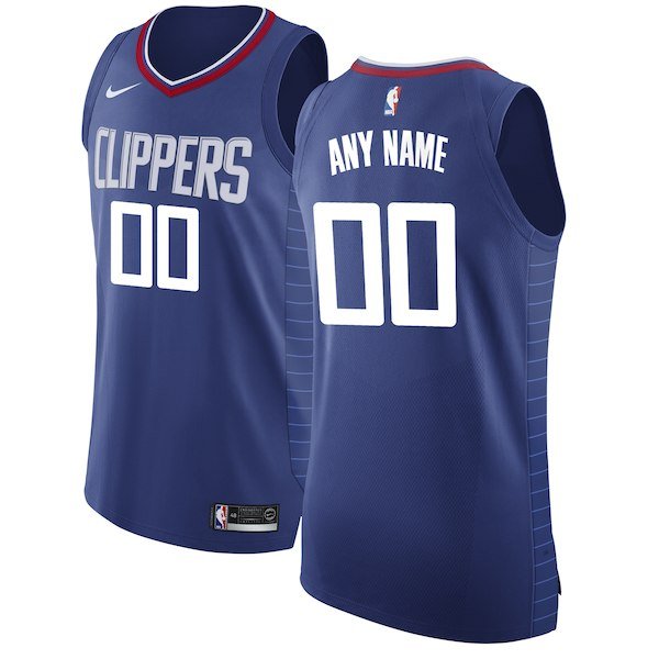 Men's Nike LA Clippers Blue Icon Edition Custom Jersey