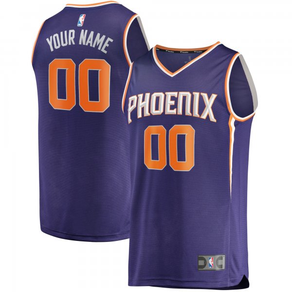 Men's Phoenix Suns Fanatics Purple Fast Break Custom Replica Jersey - Icon Edition