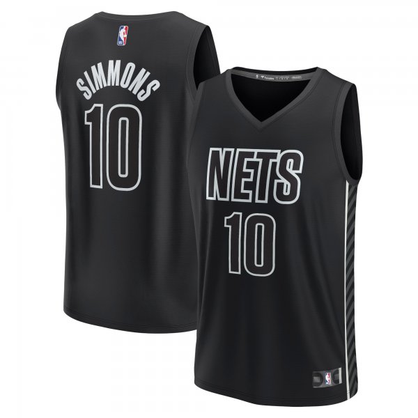 Youth Brooklyn Nets Ben Simmons Fanatics Black Fast Break Player Jersey - Statement Edition