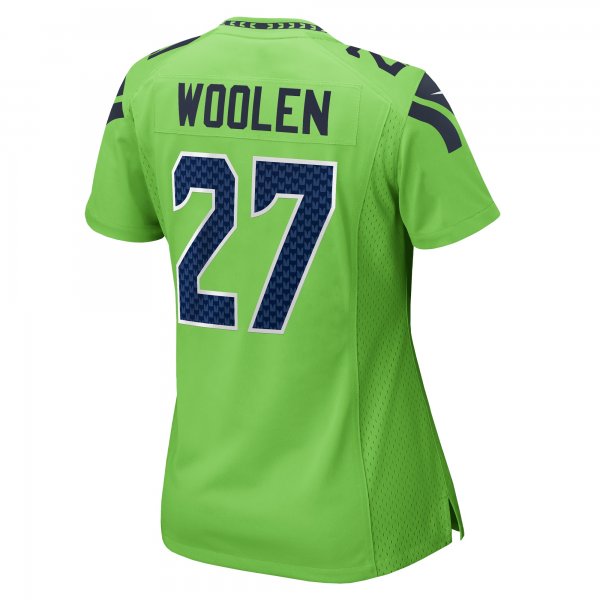 Women's Seattle Seahawks Tariq Woolen Nike Neon Green  Game Jersey