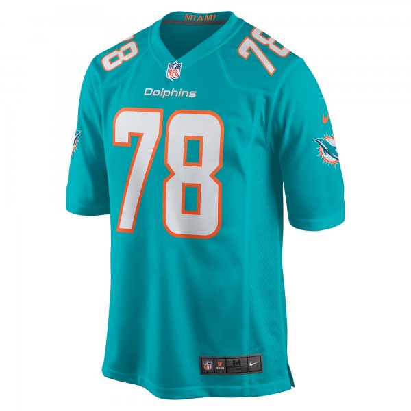 Men's Miami Dolphins Justin Ellis Nike  Aqua  Game Jersey