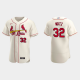 Men's St. Louis Cardinals #32 Steven Matz Cream Alternate Flex Base MLB Jersey