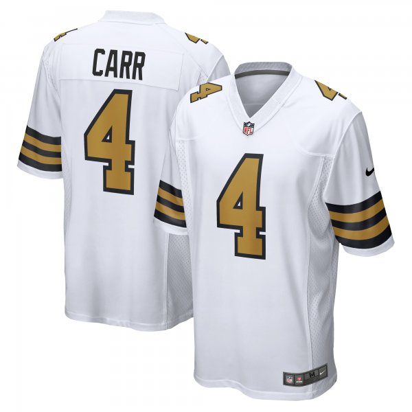 Men's New Orleans Saints Derek Carr Nike  White Alternate Game Jersey