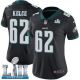 Women's Nike NFL Philadelphia Eagles #62 Jason Kelce Limited Alternate Black Vapor Untouchable Super Bowl LII Jersey