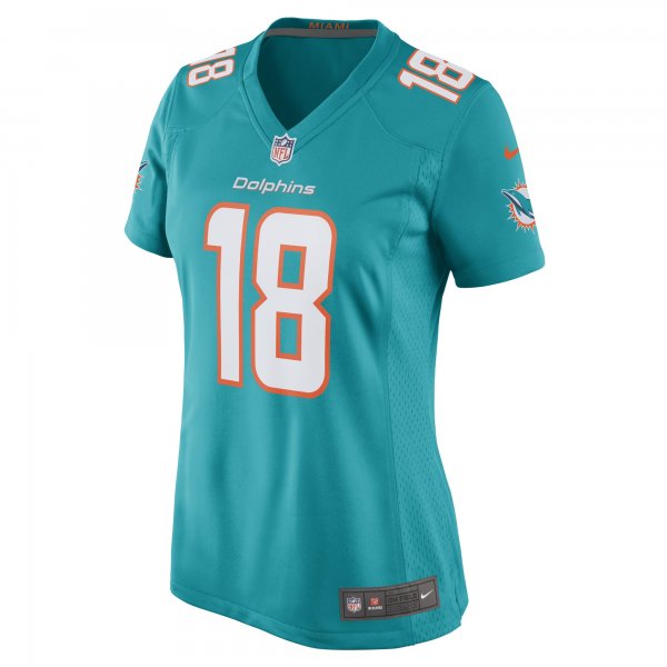 Women's Miami Dolphins Erik Ezukanma Nike Aqua Game Player Jersey