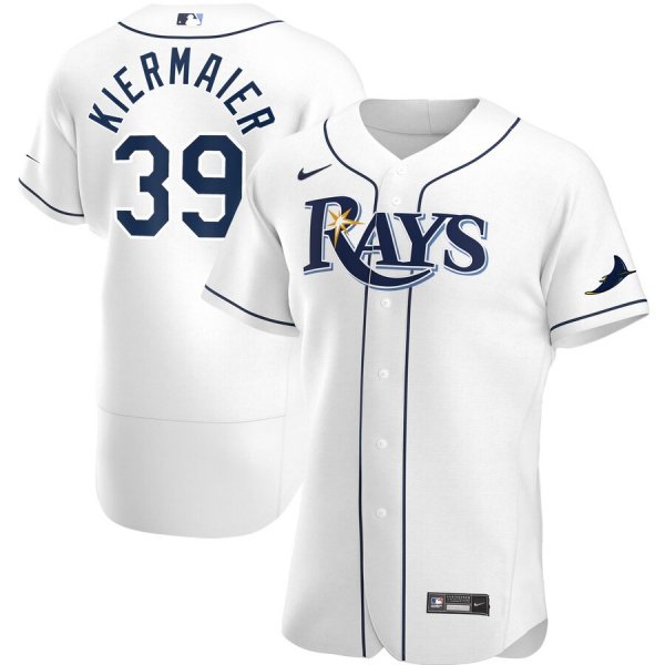 Men's Nike Tampa Bay Rays #39 Kevin Kiermaier White Home 2020 Player MLB Jersey