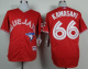 Toronto Blue Jays #66 Munenori Kawasaki Red Canada Day Stitched MLB Jersey