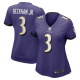 Women's Baltimore Ravens Odell Beckham Jr. #3 Nike Purple Game Jersey