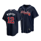 Men's Atlanta Braves #12 Sean Murphy Cool Base Nike Alternate Jersey Navy