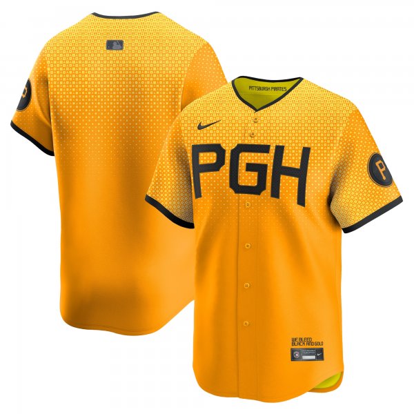 Men's Pittsburgh Pirates  Nike Gold City Connect Limited Jersey