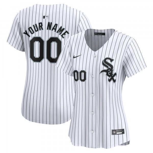 Women's Chicago White Sox Nike White Home Limited Custom Jersey