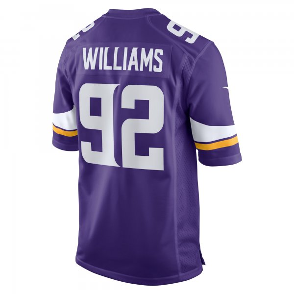 Men's Minnesota Vikings Jonah Williams Nike  Purple Team Game Jersey