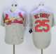 St. Louis Cardinals #25 Mark McGwire Grey New Cool Base Stitched MLB Jersey