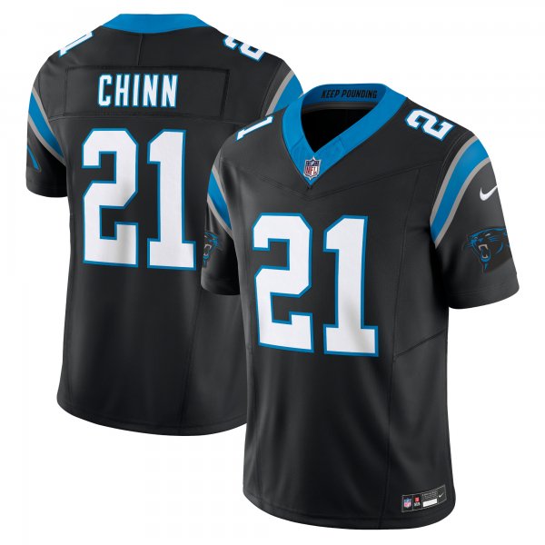 Men's Carolina Panthers Jeremy Chinn Nike Black Vapor F.U.S.E. Limited Jersey