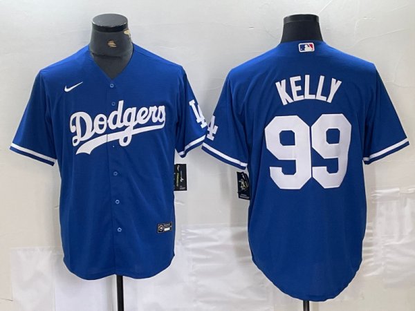 Men's Los Angeles Dodgers #99 Joe Kelly Nike Blue Limited Jersey