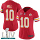 Kansas City Chiefs #10 Tyreek Hill Red Team Color Super Bowl LIV Bound Women's Stitched NFL Vapor Untouchable Limited Jersey