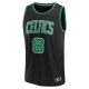 Men's Boston Celtics Kristaps Porzingis Fanatics Black Fast Break Player Jersey - Statement Edition