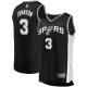 Men's San Antonio Spurs Keldon Johnson Fanatics Black Fast Break Replica Jersey - Icon Edition