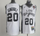 Latin Nights Men's San Antonio Spurs #20 Manu Ginobili White Stitched NBA Jersey