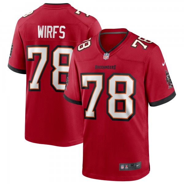 Men's Tampa Bay Buccaneers Tristan Wirfs Nike Red Player Game Jersey