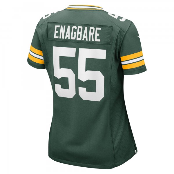 Women's Green Bay Packers Kingsley Enagbare Nike Green Player Game Jersey