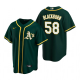 Men's Oakland Athletics #58 Paul Blackburn Green Alternate MLB Jersey