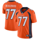 Men's Nike Denver Broncos #77 Karl Mecklenburg Limited Orange NFL Vapor Untouchable Home Jersey