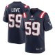 Men's New England Patriots Vederian Lowe Nike  Navy Team Game Jersey