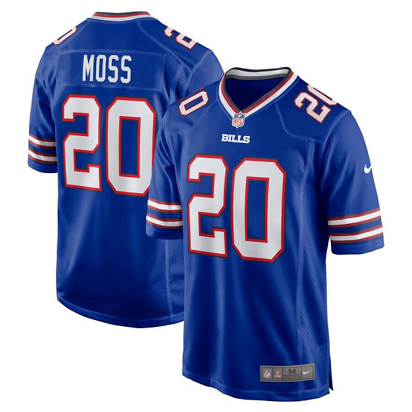 Men's Buffalo Bills #20 Zack Moss Nike Royal Game Jersey