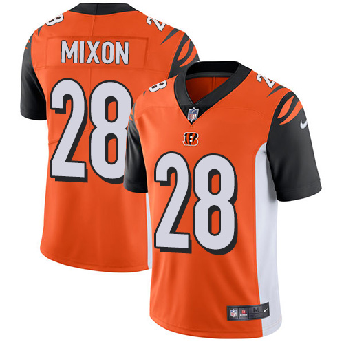 Nike Cincinnati Bengals #28 Joe Mixon Orange Alternate Youth Stitched NFL Vapor Untouchable Limited Jersey