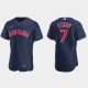 Myles Straw Cleveland Guardians 2022 Alternate Men's Jersey - Navy