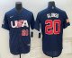 Men's USA Baseball #20 Pete Alonso 2023 Navy World Baseball Classic Stitched Jersey