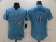 Men's Toronto Blue Jays #4 George Springer Blue Stitched MLB Flex Base Nike Jersey