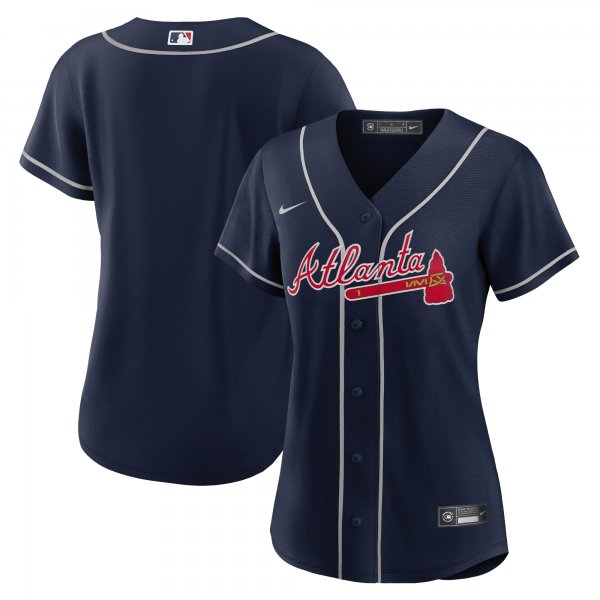 Women's Atlanta Braves Nike Navy Alternate Replica Team Jersey