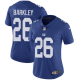 Nike New York Giants #26 Saquon Barkley Royal Blue Team Color Women's Stitched NFL Vapor Untouchable Limited Jersey