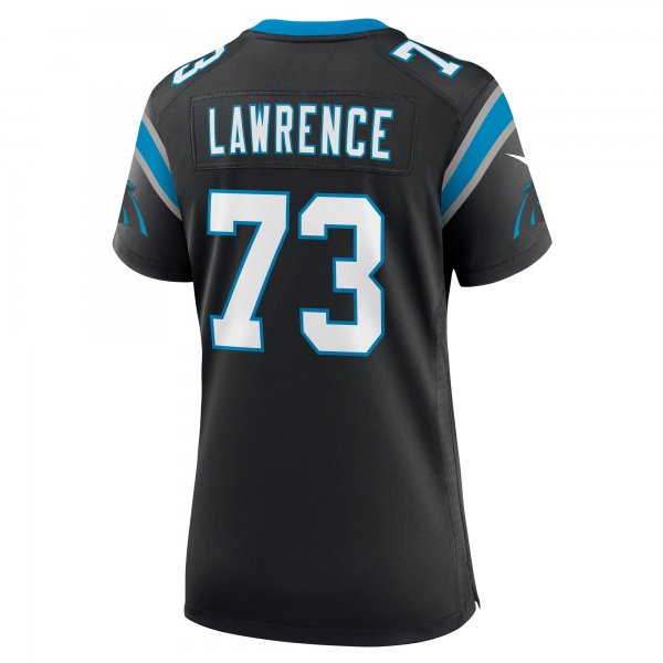 Women's Carolina Panthers Rashard Lawrence Nike  Black  Game Jersey