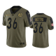 Pittsburgh Steelers Jerome Bettis Olive 2021 Salute To Service Men's Limited NFL Jersey