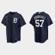 Men's Detroit Tigers #57 Eduardo Rodriguez Alternate Navy MLB Jersey