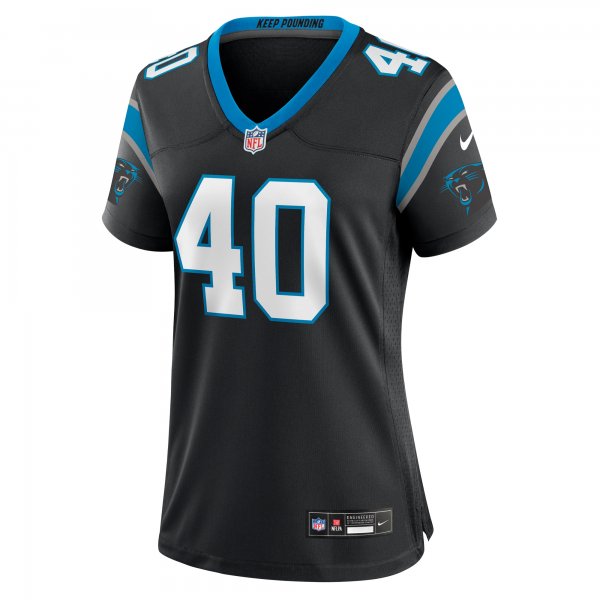 Women's Carolina Panthers Deion Jones Nike  Black  Game Jersey