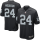 Nike Las Vegas Raiders #24 Charles Woodson Black Team Color Youth Stitched NFL Elite Jersey