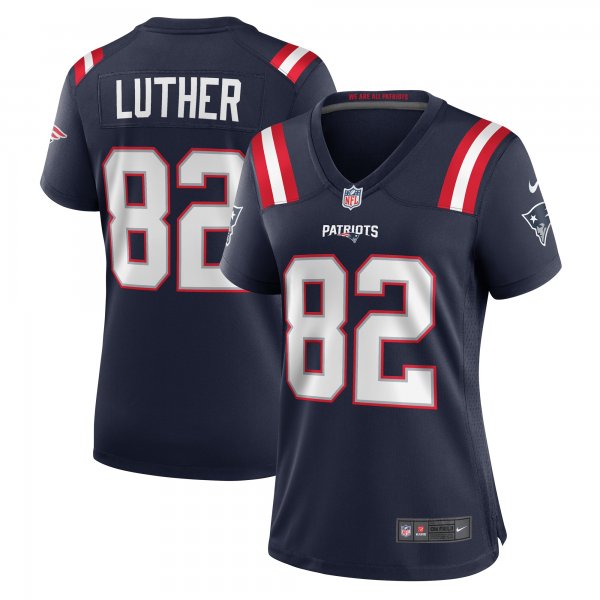 Women's New England Patriots T.J. Luther Nike  Navy Team Game Jersey