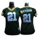 Green Bay Packers #21 Charles Woodson Green Women's Field Flirt Stitched NFL Jersey