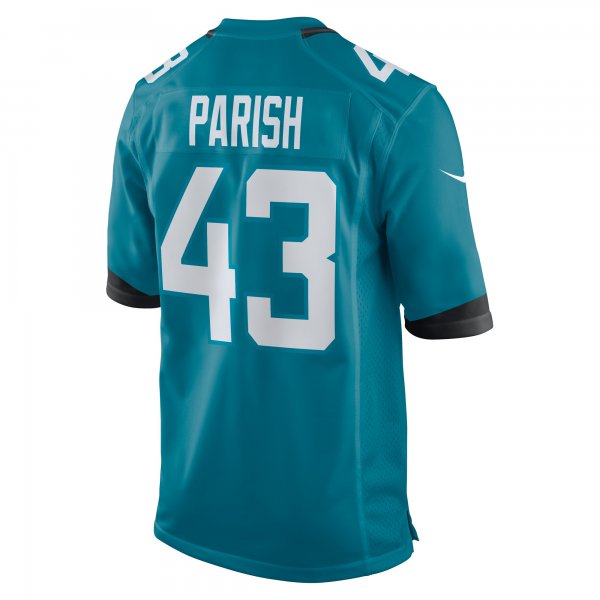 Men's Jacksonville Jaguars Derek Parish Nike  Teal  Game Jersey