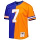 Men's Denver Broncos John Elway Mitchell & Ness Royal/Orange 1990 Split Legacy Replica Jersey