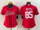 Women's San Francisco 49ers #85 George Kittle Red Stitched Baseball Cool Base Jersey